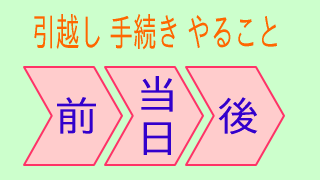 引越し 手続き やること